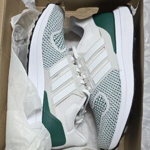 Adidas Ultradream DNA White and Dark Green Running Shoes